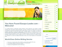 Tablet Screenshot of essays-leader.com